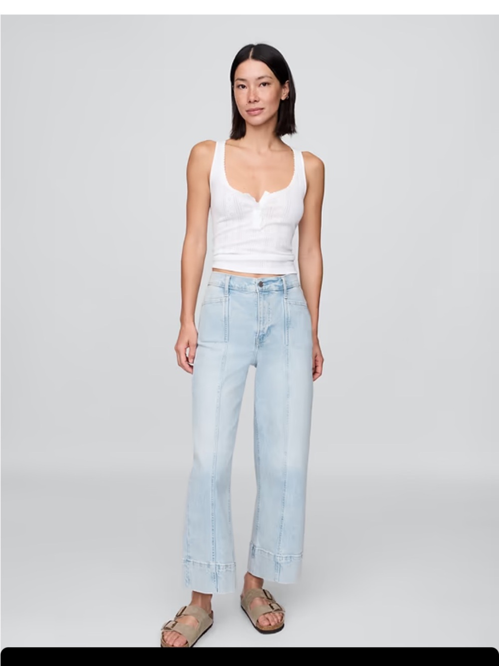 GAP Light Blue Straight-Leg Women's Jeans